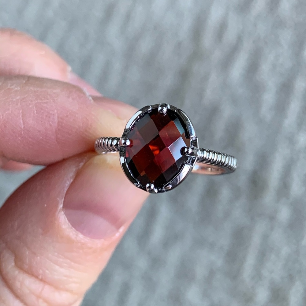 Natural Garnet Ring